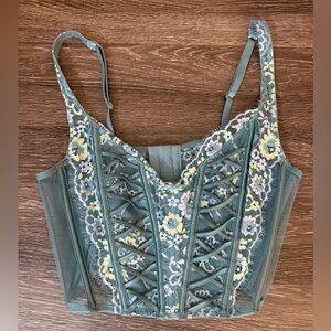 Floral Lace Victoria’s Secret Corset Top
